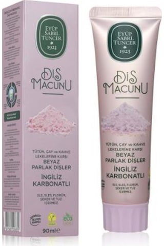 Eyüp Sabri Tuncer İngiliz Karbonatlı Diş Macunu 90 ML Eyüp Sabri Tuncer İngiliz Karbonatlı Diş Macunu 90 ML
