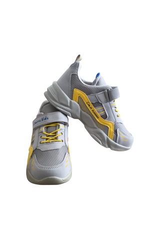 Almerakids Almera Kids Çocuk Spor Ayakkabı Cırt Cırtlı, Hafif Taban, Günlük & Okul Kullanımı Gri