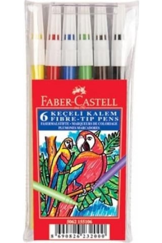Faber-Castell Yıkanabilir Keçeli Boya Kalemi 6'lı