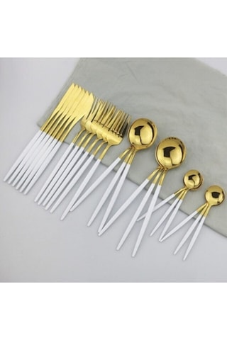 Ikon 72 Parça 12 Kişilik Çatal Kaşık Bıçak Seti Gold