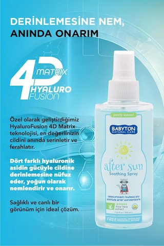 Babyton Güneş Sonrası Rahatlatıcı Bakım Spreyi 200 ML