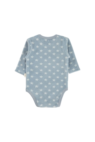 Civil Baby Little Star Nakışlı 1 -18 Ay Çıtçıtlı Badi - Mavi 14958251325W1