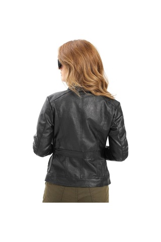 Modaplaza Kadın Deri Mont 1024- Siyah K19KBGT1024MNTSİYAH Siyah