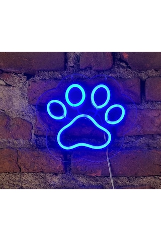 Pati İzi Tekli Neon Led Duvar Aydınlatması