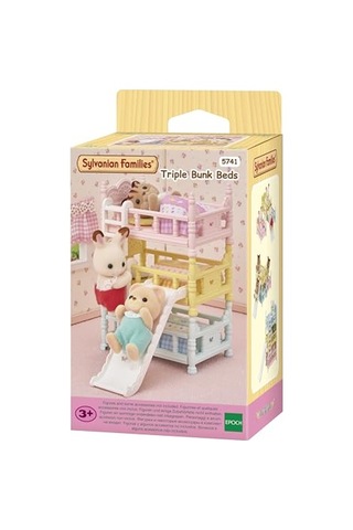 Sylvanian Families Epoch Üç Katlı Ranza Seti, Oyuncak Abanoz - Beyaz