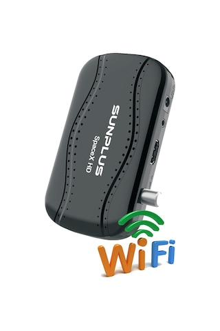 Sunplus Spacex Çanaklı-çanaksız Dahili Wi-fi Full Hd Uydu Alıcısı + Akıllı Kumanda