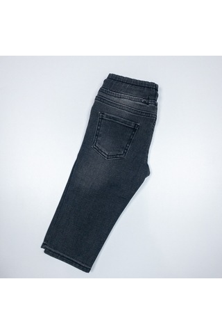 Momikon Erkek Çocuk Beli Lastikli Jean Pantolon Gri