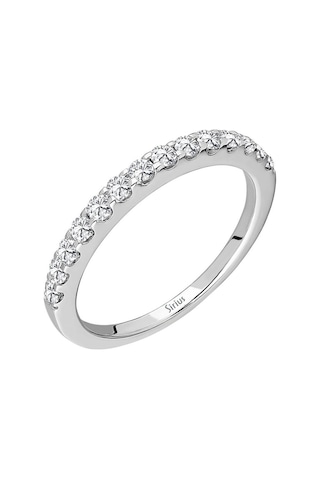 Sirius F Renk 0,43 Karat Pırlanta Taşlı Yarım Tur Yüzük 0807R0198