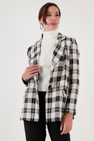 Lela Regular Fit Kruvaze Yaka Tüvit Blazer Bayan Ceket 611Ce0310 Siyah