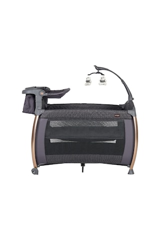 Poky Panama Oyun Parkı Bebek Park Yatak 76x110 Cm Yatak Grı-8038 Yeni Sezon