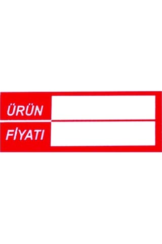 Silinebilir Pvc Kaplamalı Etiketi Raf Önü Fiyat Etiketi 30 Adet Diğer