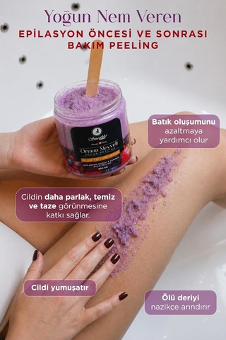 Orman Meyveli Batık Karşıtı Ve Yoğun Nem Veren Vücut Peelingi 800 G Yumuşak Etki