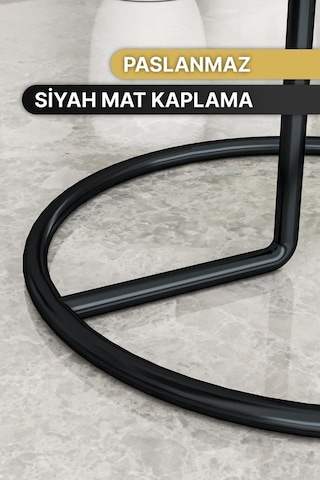 Peçetelik Rulo Havluluk Mat Siyah Kaplama Paslanmaz Dolu Çelik Havlu Peçetelik, Metal Havluluk