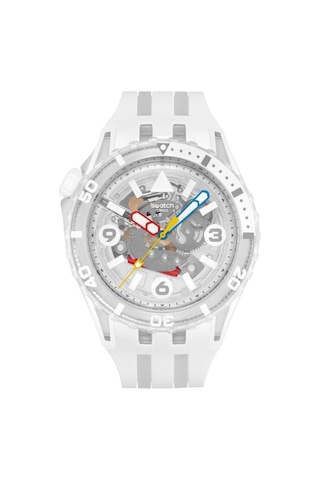 Sscu09k100 Swatch Scubaqua Aurelia Aurita Erkek Kol Saati Sscu09k100 Beyaz
