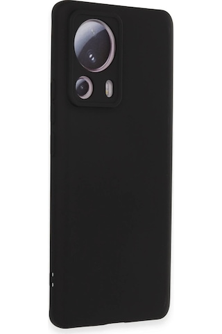 Newface Xiaomi Mi 13 Lite Kılıf Nano İçi Kadife Silikon Semeglbl - 54 - Siyah Sıyah