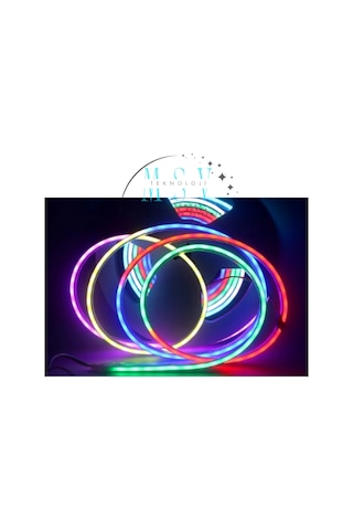 12v 5 Metre 6x12 Mm 120 Ledli Amimasyonlu Sese Duyarlı Rgb Pixel Neon Led Set Ir Kumanda Ve Bluetoot