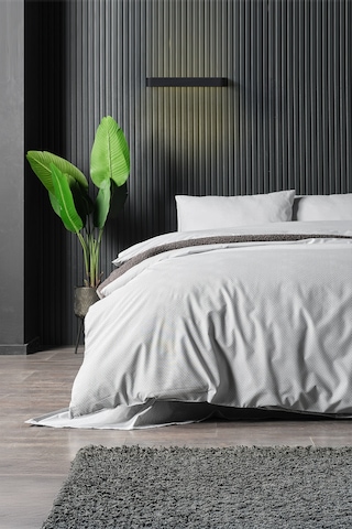 Pure Touch Nevresim Takımı Tek Kişillik Koyu Gri Koyu Gri