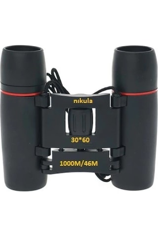 30x60 Cepte Taşımalı Kauçuk Kaplamalı Mini Dürbün-siyah Çok Renkli
