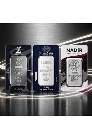 Sanal Kuyumculuk 100 Gram Külçe Gümüş