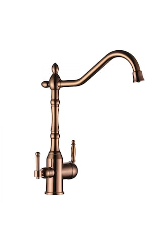 Lpd Se Borulu Arıtmalı Mutfak Evi Ye Lavabo Bataryası Rose Gold