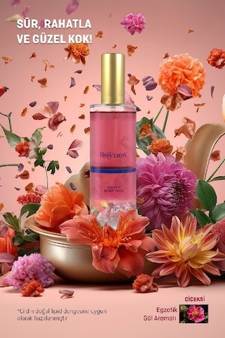 Royues Egzotik Gül Aromalı Kadın Vücut Spreyi 100 ML