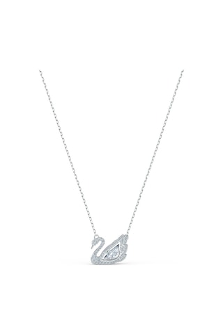 5514421 Swarovski Kolye Dancing Swan-Necklace Czwh-Rhs Ayarlanabilir