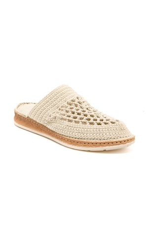 Terlik Kadın Bbs Jmy John May Knitwear Slippers Cream Krem