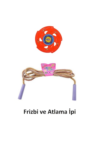 Frizbi Oyun Seti Çeşitleri atlama İpi - Plastik Top Frizbi ve Popit