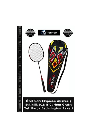 Özel Seri Ekipman Alışveriş Etkinlik 918-b Carbon Grafıt Tek Parça Badmington Raketi