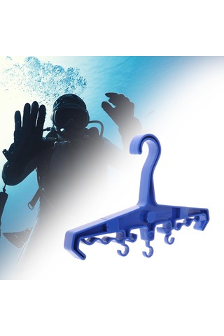 Suntek Wetsuit Askısı Bcd Bc Şnorkel Için Askı Tüplü Mavi Mavi