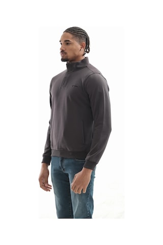 Boğazlı Sweatshirt Antrasit