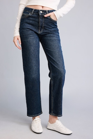 Defacto Comfort Straight Normal Bel 5 Cepli Yıkamalı Jean Pantolon H1654ax26aunm35 Mavi-nm35