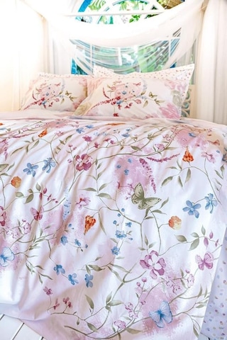 Çift Kişilik Nevresim Takımı Ranforce 200x220 Gwen Anew Pembe