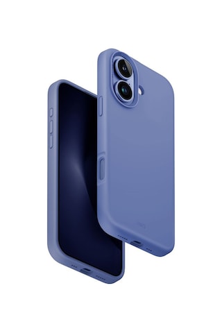 Apple Uyumlu iPhone 16 Lino Hue Serisi Magsafe Özellikli Magclick Hibrit Silikon Silicore Koruyucu Kılıf Blue