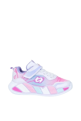 Zacoz Kız Çocuk Renk Detaylı Günlük Spor Sneaker Ayakkabı Beyaz