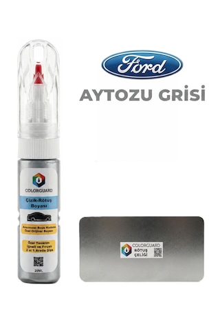 Ford Aytozu Grisi İğneli Ve Fırçalı 2 Si 1 Arada Özel Tasarım Şişe Rötuş Boyası Ve Profesyonel Rötuş Çeliği Seti