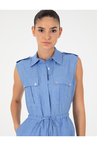 Pierre Cardin Kadın Mavi Tulum Dokuma 50284603-vr249 Mavi