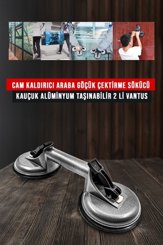 Premium Yüksek Kalite Cam Fayans Kaldırma Metal Alüminyum 3lü 2li Setcam Fayans Taşıma Vantuz