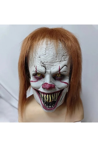 Jl Cadılar Bayramı Korku Palyaço Pennywise Maske Kulaklık Avrupa