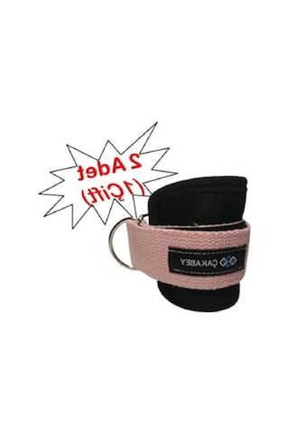 Pembe Renkli Ankle Straps Bilek Ağırlık Kemeri Ve Cable Kickback Aparatı Açık Kırmızı