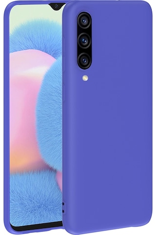 Rba Aksesuar Samsung Uyumlu Galaxy A30s Kılıf Zore Premier Silikon Kapak - Saks Mavi