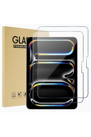 İpad Pro 11 İnç M4 2024 Uyumlu Temperli Cam Ekran Koruyucu