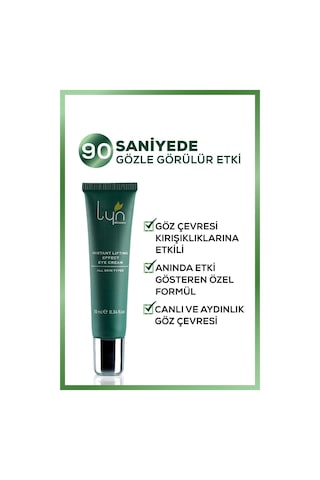 Lyn Skincare Anında Etkili Sıkılaştırıcı Göz Kremi 10 ML