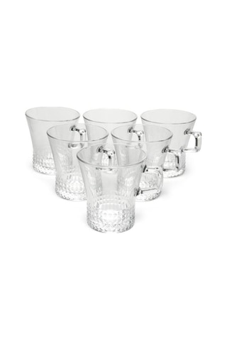 Paşabahçe 55703 Kuvars Kulplu Çay-Kahve Kupası 250 cc -6 Adet