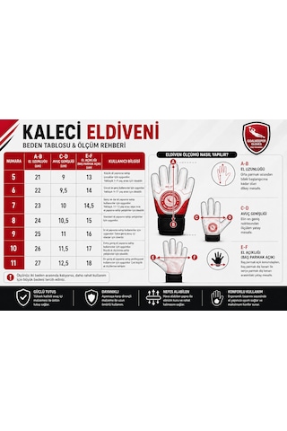 Siyah Turuncu Kaleci Eldiveni Profesyonel Antrenman Ve Maç Eldiveni, Cırt Cırt Bilek Destekli Siyah - Turuncu