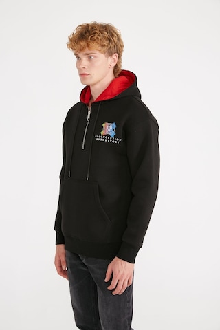 Jepublic Jp Pop Up Detaıled Fleece Sweatshırt Siyah
