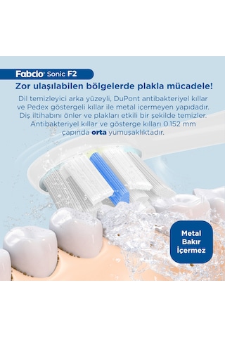 Fabcio Mysmile Sonic Plus/pro Aı Şarjlı Diş Fırçası Başlıkları F1-f2