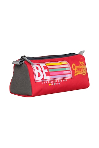 Cambridge Polo Club Be Happy Tek Bölmeli Unisex Kalemlik Pudra
