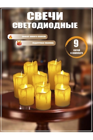 Amıkon 3'lü Led Şamdan Seti 189201319 Sütlü