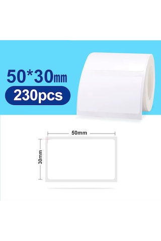 50 X 30 Mm Lamine Termal Etiket 230 Adet - Phomemo
